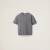 Grey Wool And Nylon Sweater | Miu Miu