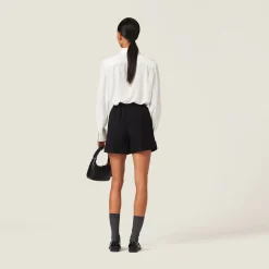 Ivory Crepe De Chine Shirt | Miu Miu