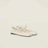 Ivory Leather Ballerinas | Miu Miu