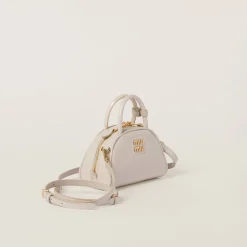 Ivory Patent Leather Top-handle Bag | Miu Miu