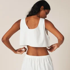Ivory Poplin Top | Miu Miu