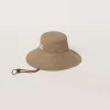 Khaki/white Drill Hat | Miu Miu