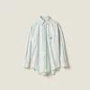 Light Blue Chambray Denim Shirt | Miu Miu