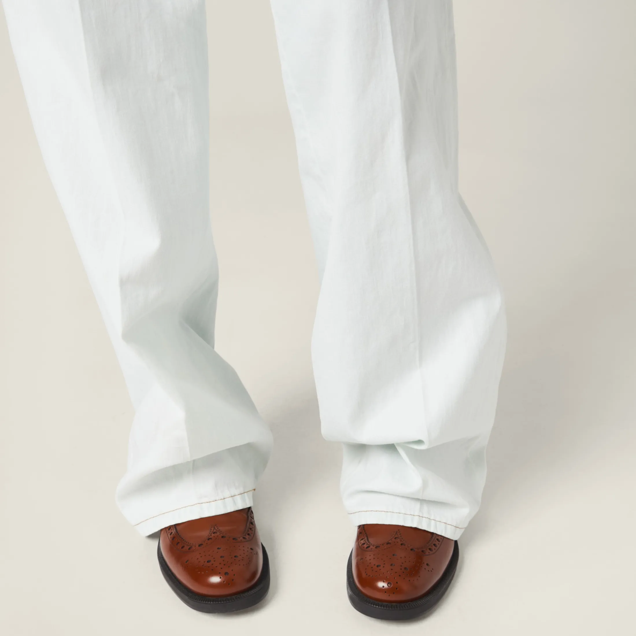 Light Blue Chambray Denim Jeans | Miu Miu