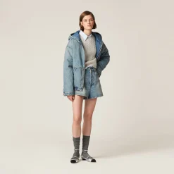 Light Blue Denim Shorts | Miu Miu