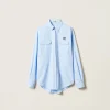 Light Blue Poplin Shirt | Miu Miu