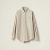 Limestone Poplin Shirt | Miu Miu