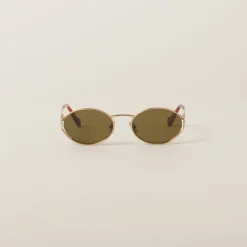Loden Lenses Miu Miu Logo Sunglasses | Miu Miu