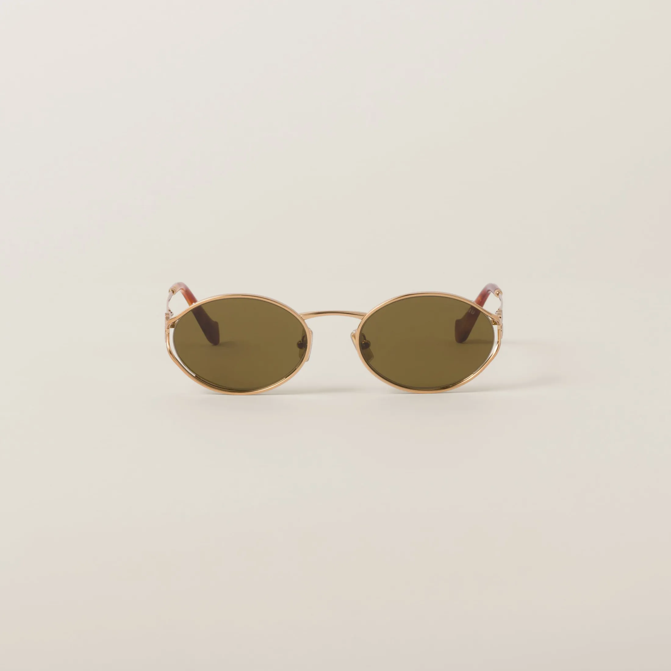 Loden Lenses Miu Miu Logo Sunglasses | Miu Miu