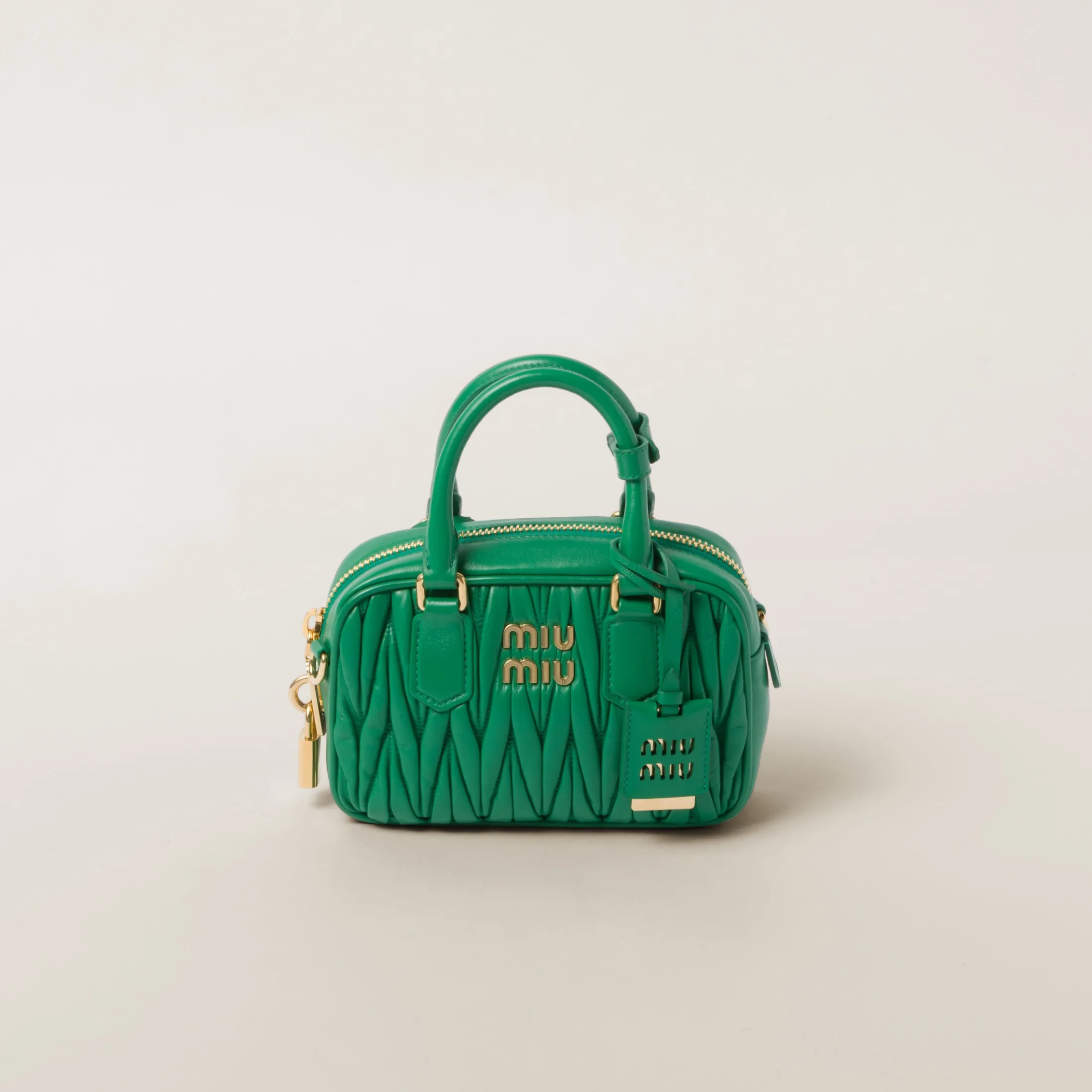 Mango Arcadie Matelassé Nappa Leather Bag | Miu Miu