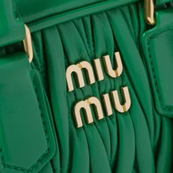 Mango Arcadie Matelassé Nappa Leather Bag | Miu Miu