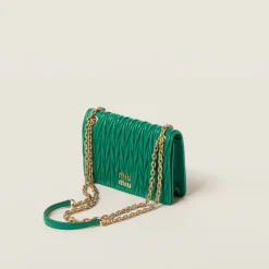 Mango Matelassé Nappa Leather Mini-bag | Miu Miu