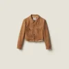 Maple Brown Suede Jacket | Miu Miu