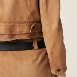Maple Brown Suede Jacket | Miu Miu
