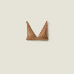 Maple Brown Suede Top | Miu Miu