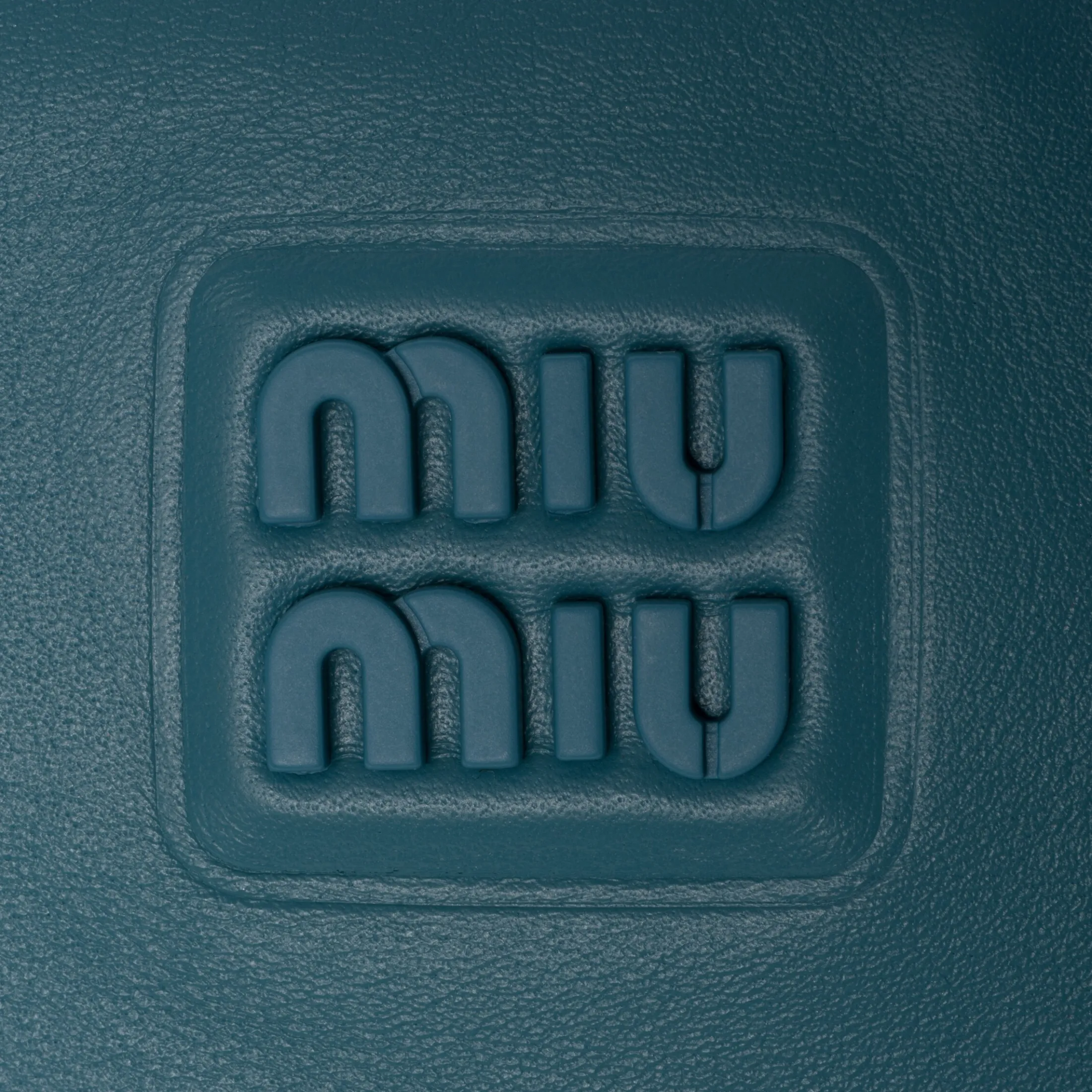 Marina Blue Leather Envelope Pouch | Miu Miu