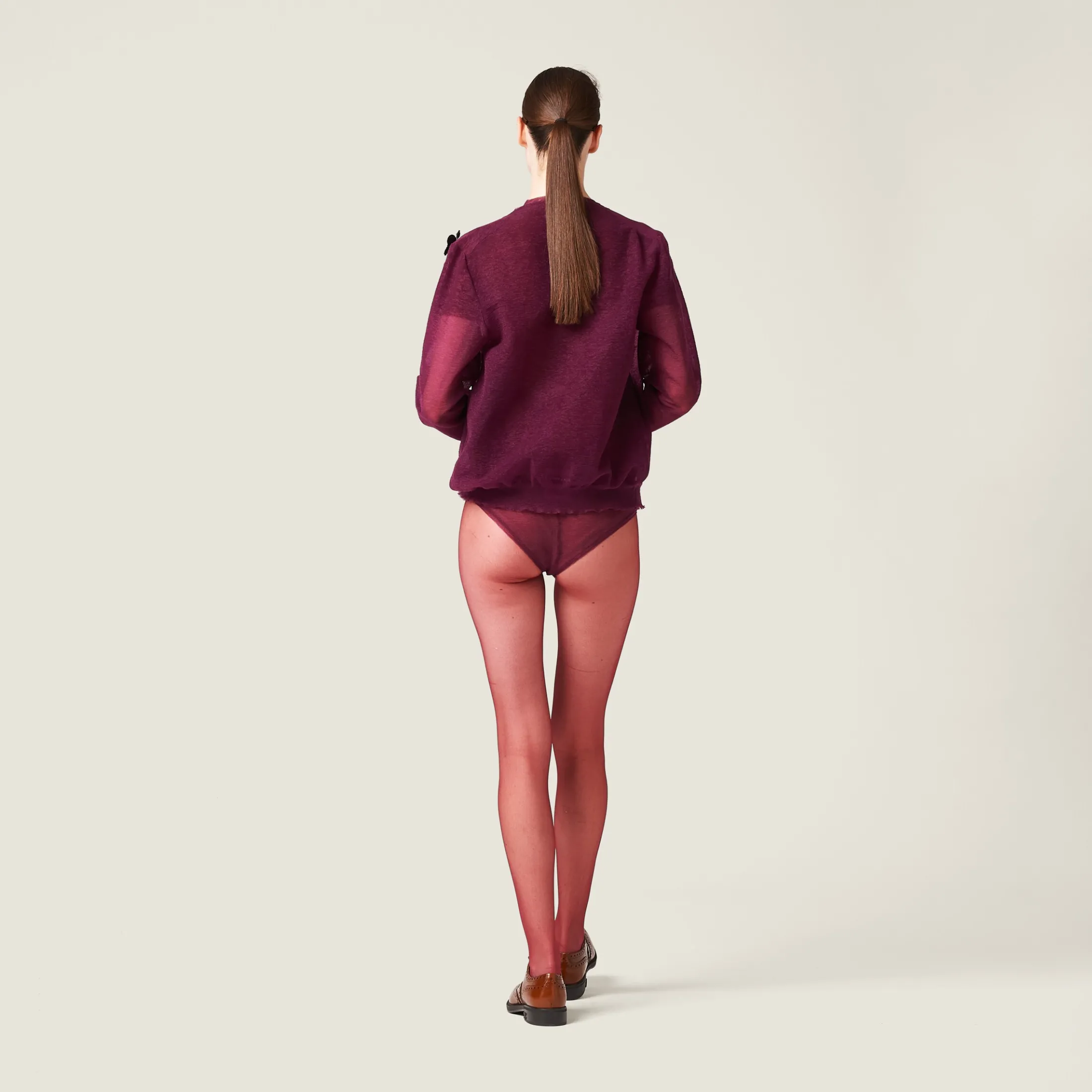 Mauve Nylon Panties | Miu Miu
