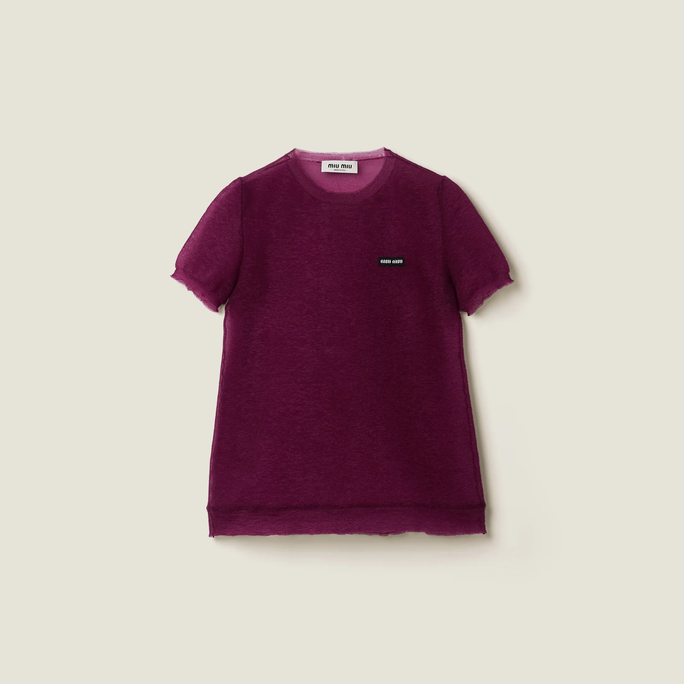Mauve Nylon Sweater | Miu Miu