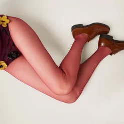 Mauve Nylon Tights | Miu Miu
