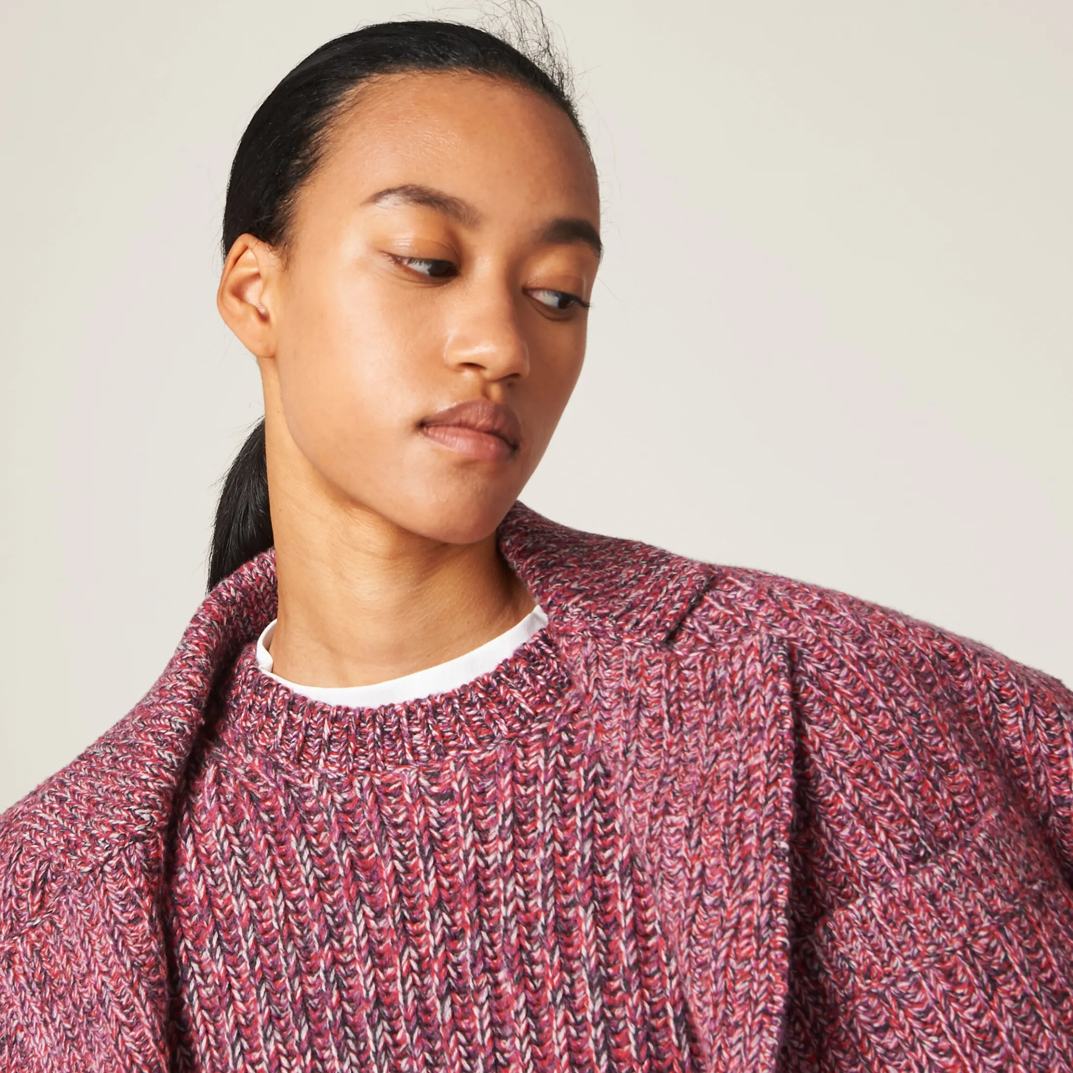 Mauve Wool And Cashmere Sweater | Miu Miu