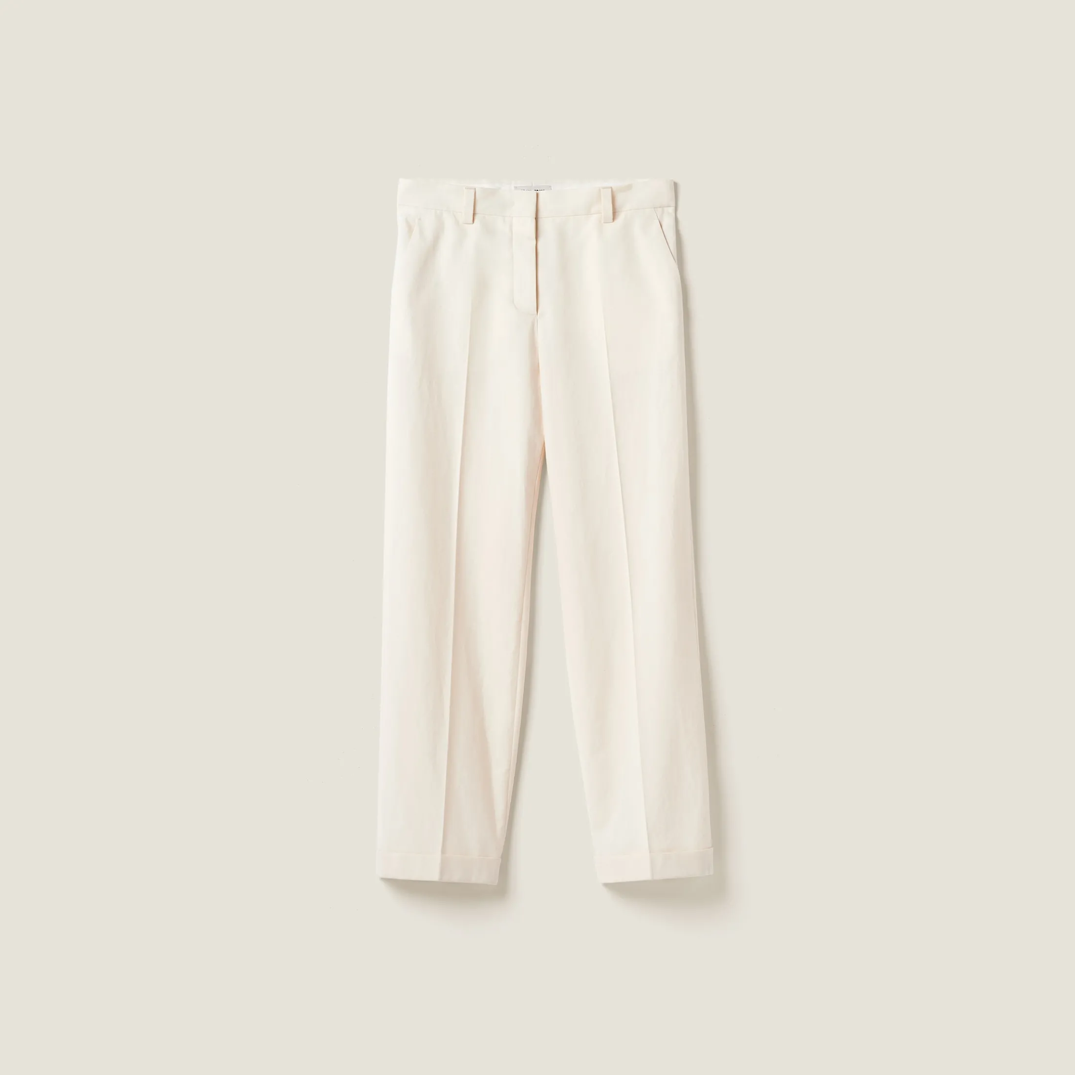 Natural Canvas Pants | Miu Miu
