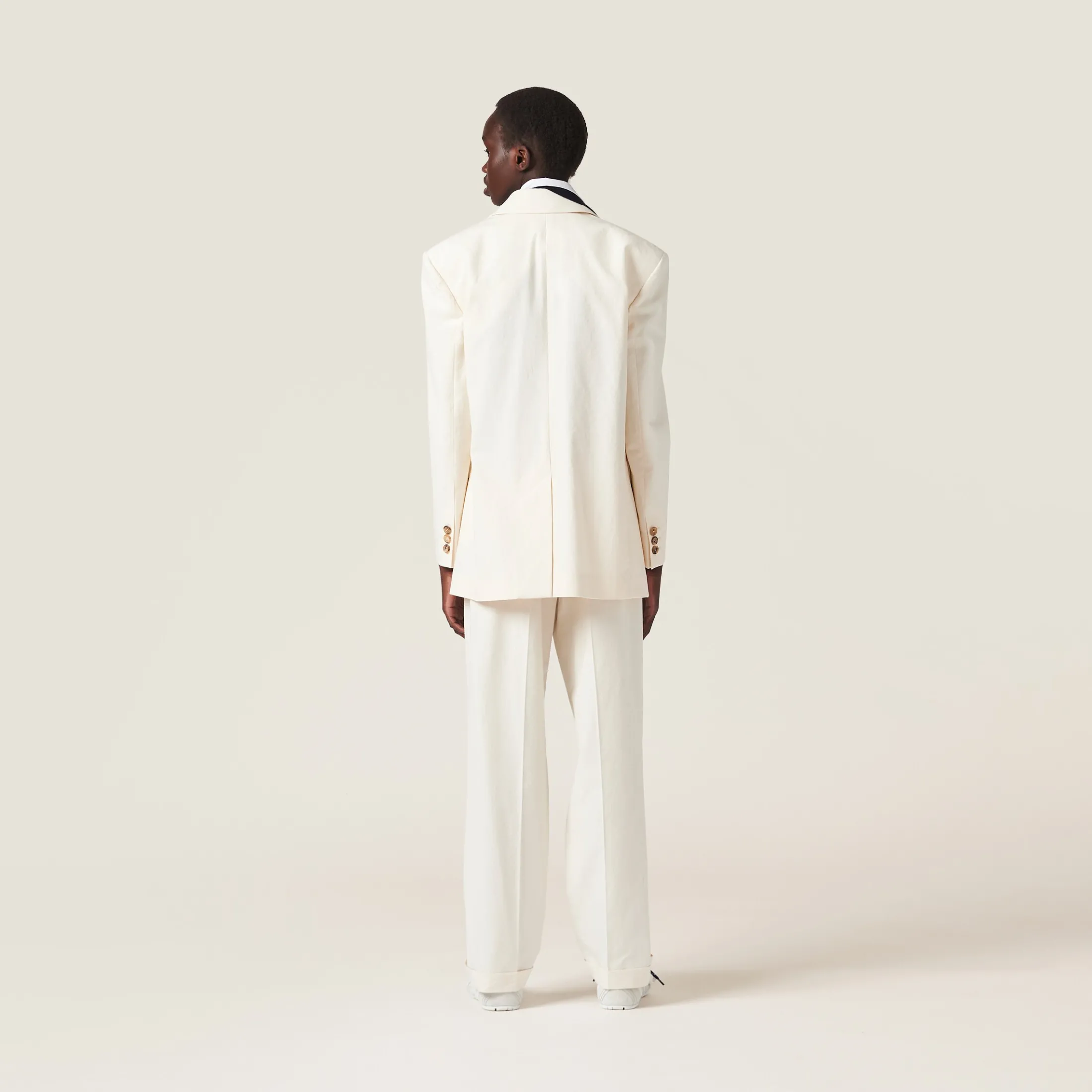 Natural Canvas Pants | Miu Miu