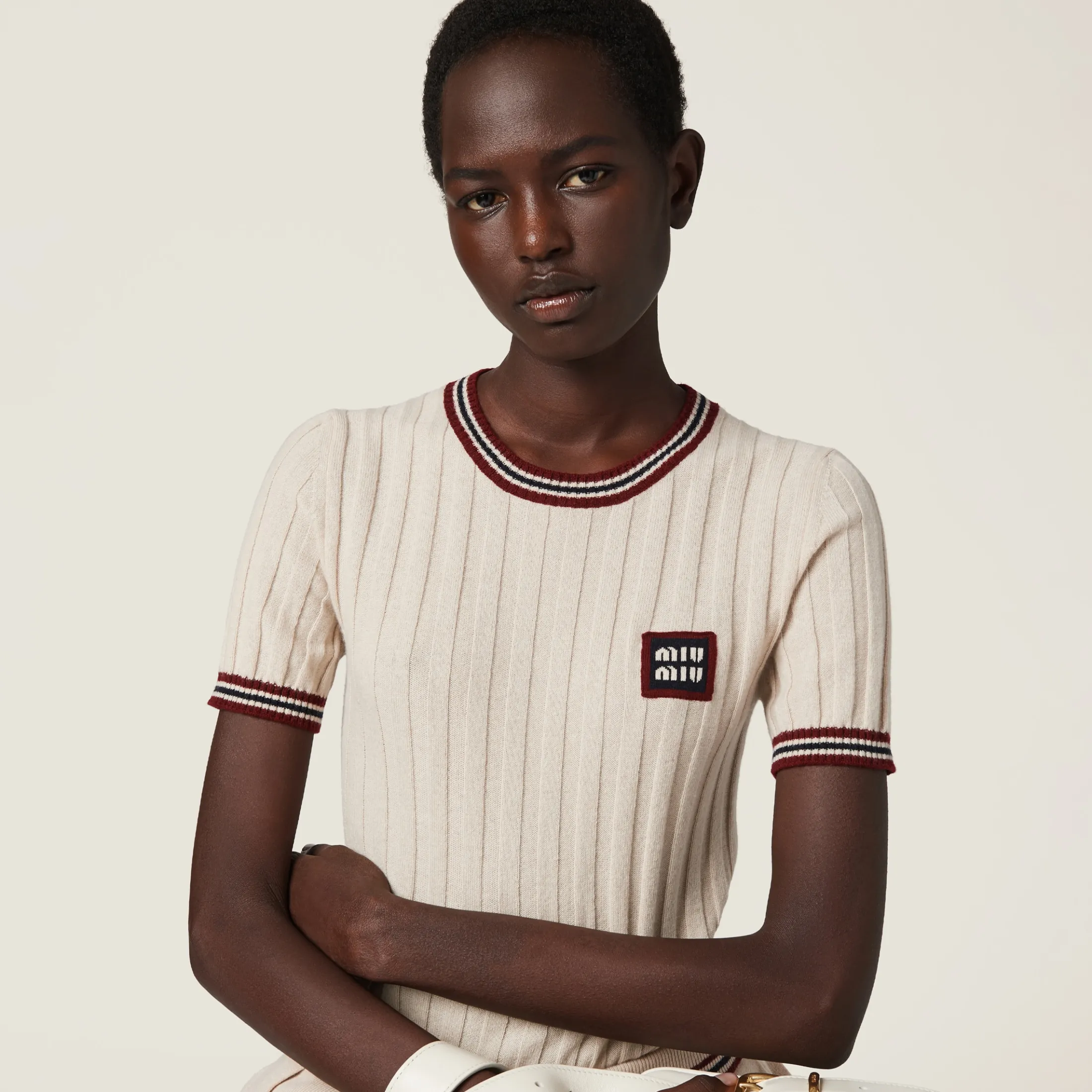 Natural Cashmere Sweater | Miu Miu