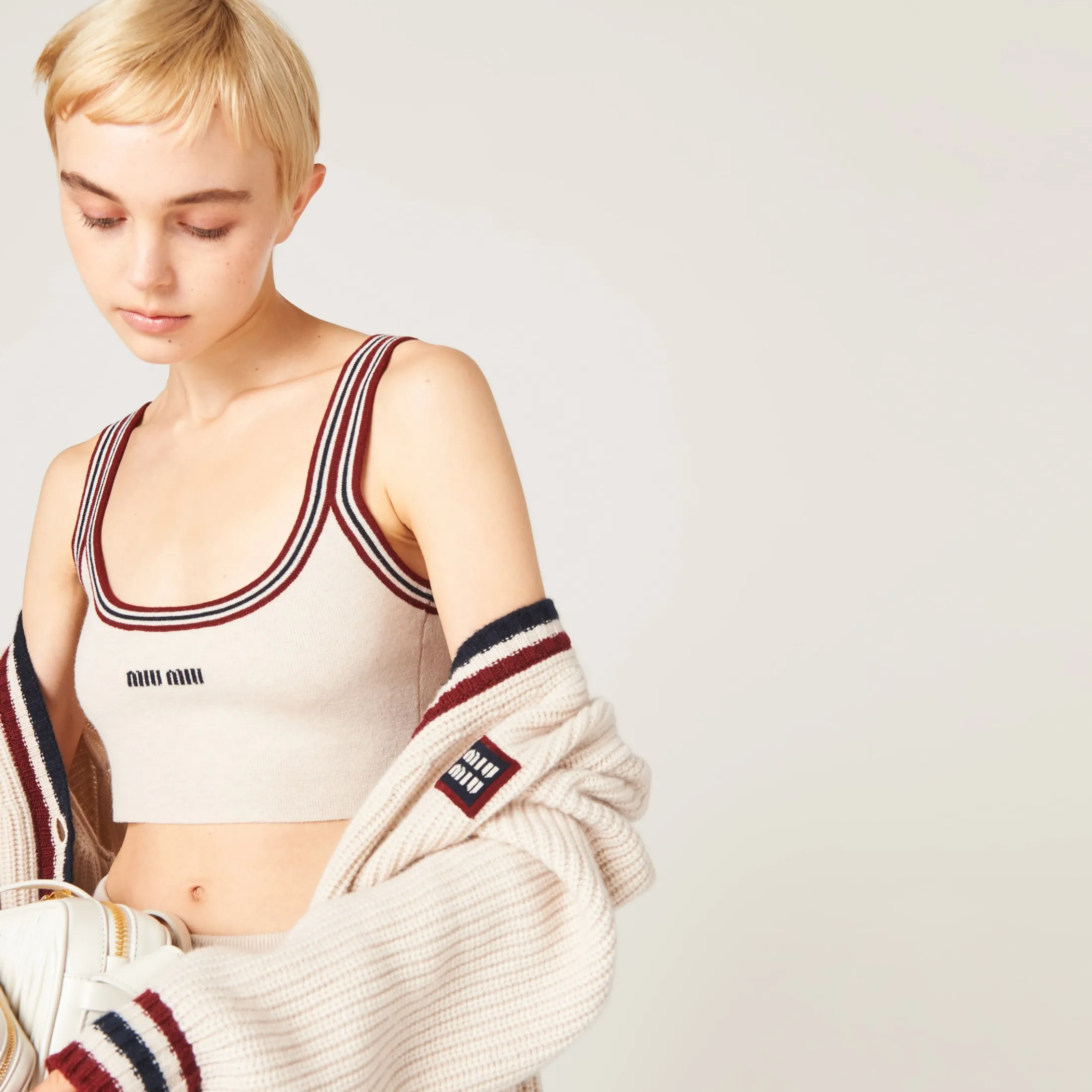 Natural Cashmere Tank Top | Miu Miu