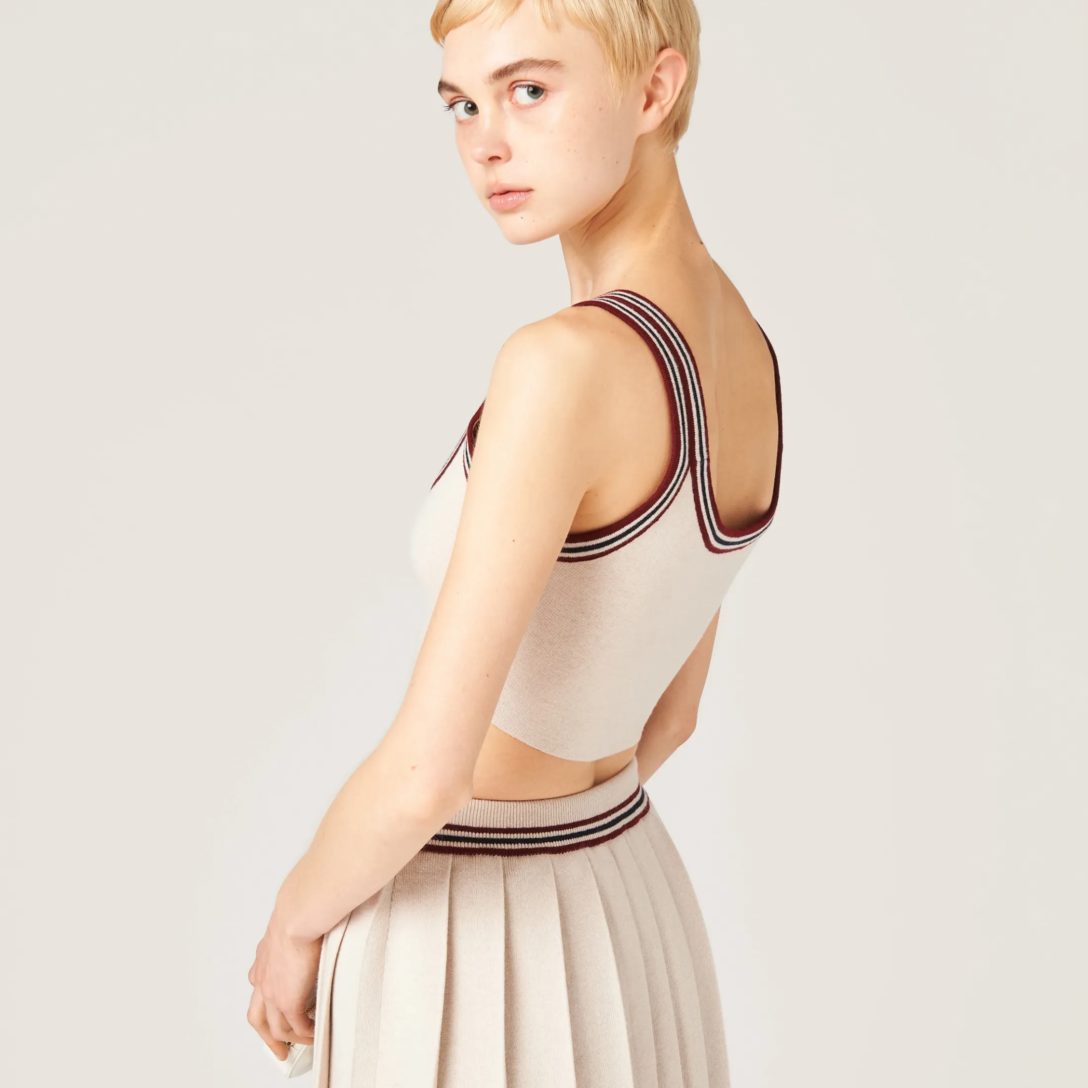 Natural Cashmere Tank Top | Miu Miu