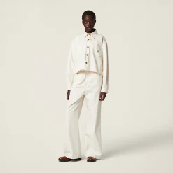 Natural Denim Blouson Jacket | Miu Miu