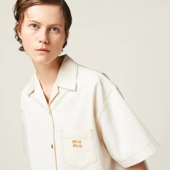 Natural Denim Mini-dress | Miu Miu