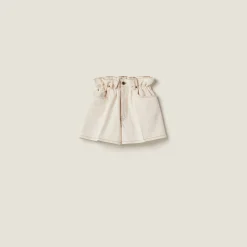Natural Denim Shorts | Miu Miu