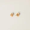 Natural Woven Fabric Earrings | Miu Miu