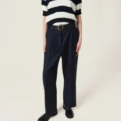 Navy Batavia Pants | Miu Miu
