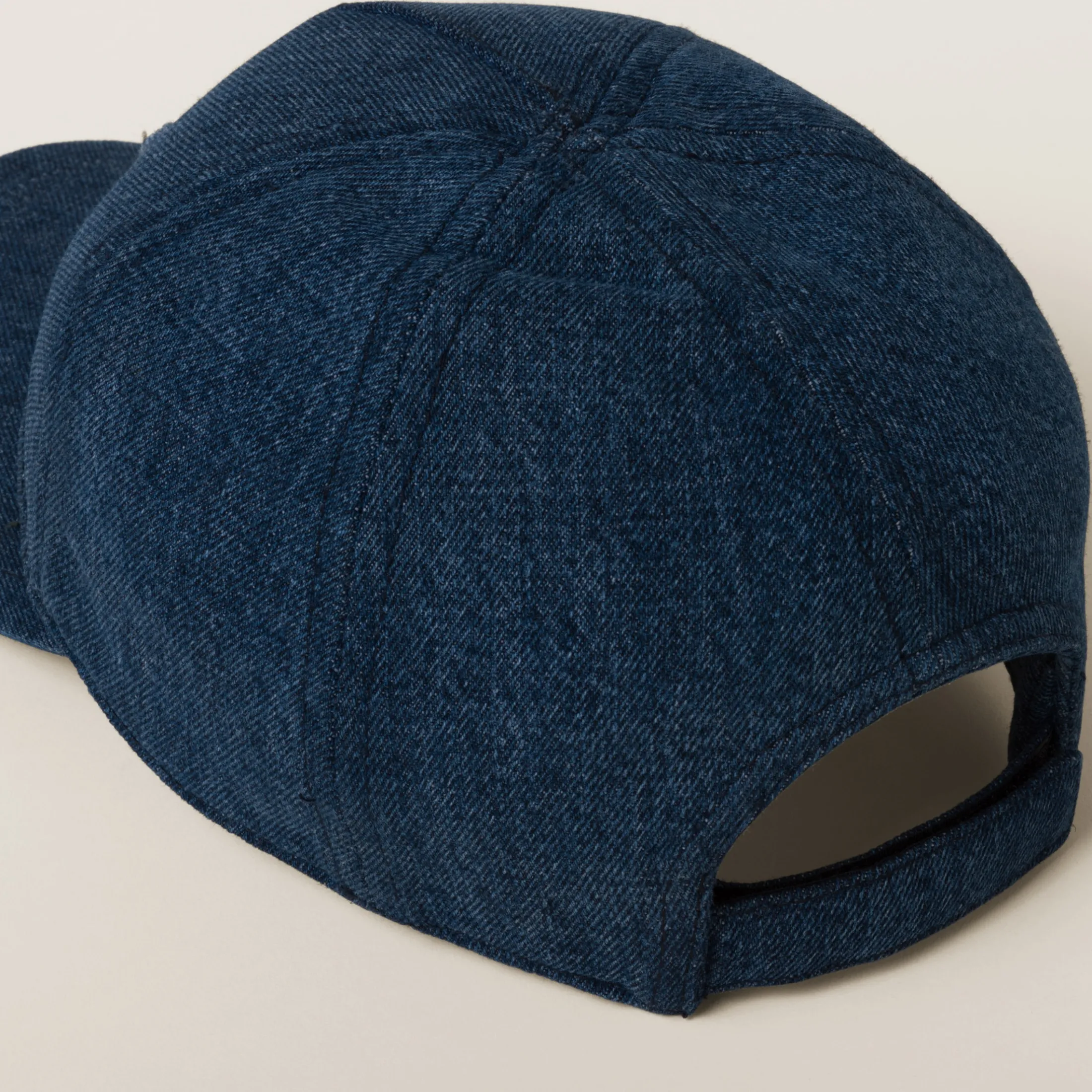 Navy Denim Baseball Cap | Miu Miu