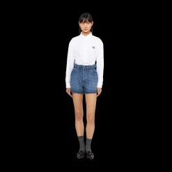 Navy Denim Shorts | Miu Miu