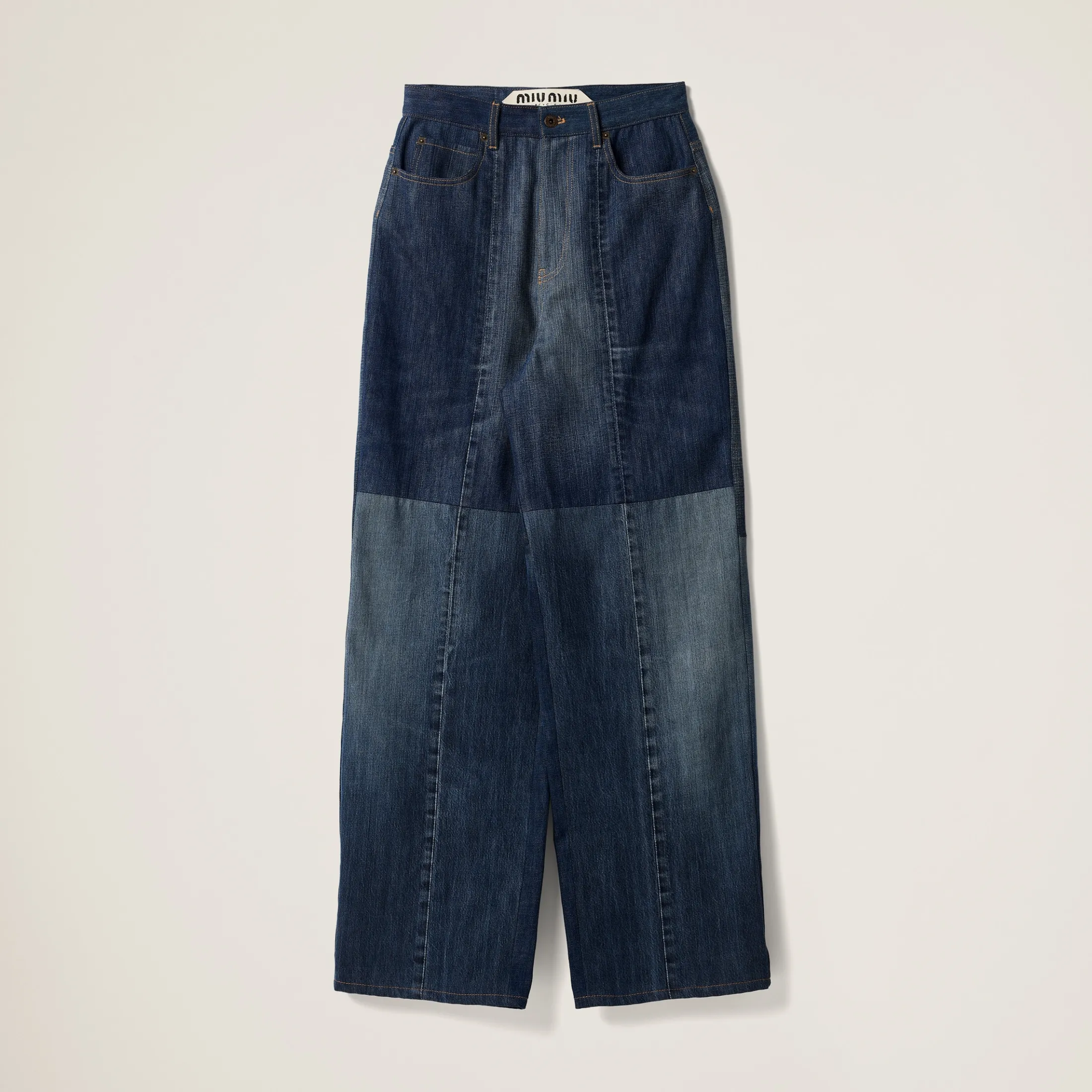 Navy Five-pocket Denim Jeans | Miu Miu