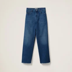 Navy Five-pocket Denim Jeans | Miu Miu