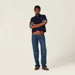 Navy Five-pocket Denim Jeans | Miu Miu