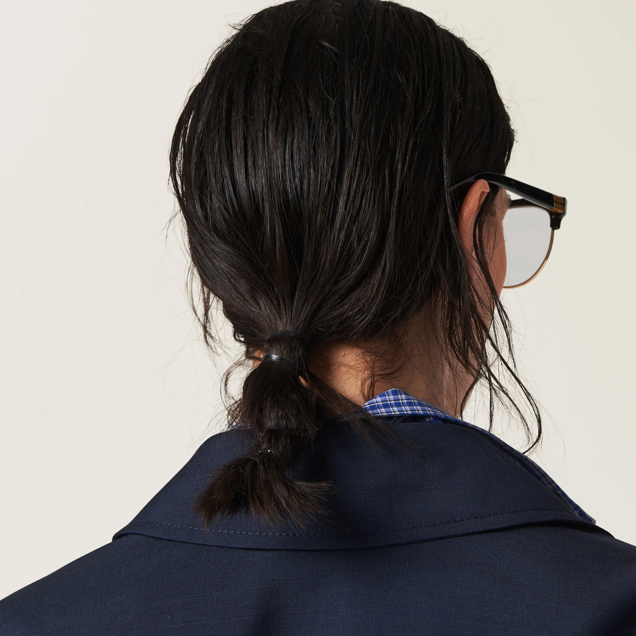 Navy Mohair Blouson Jacket | Miu Miu