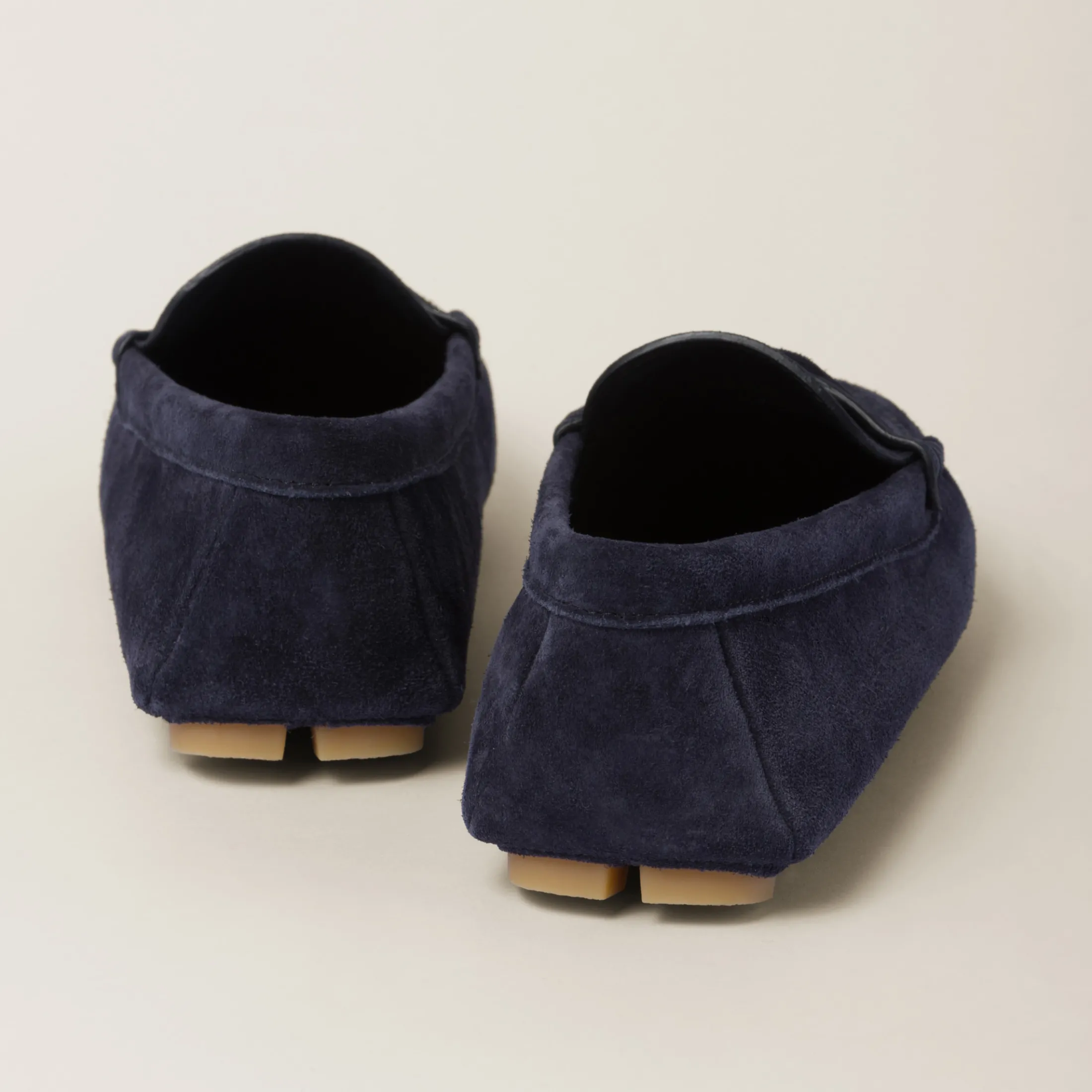 Navy Suede Driving Shoes | Miu Miu