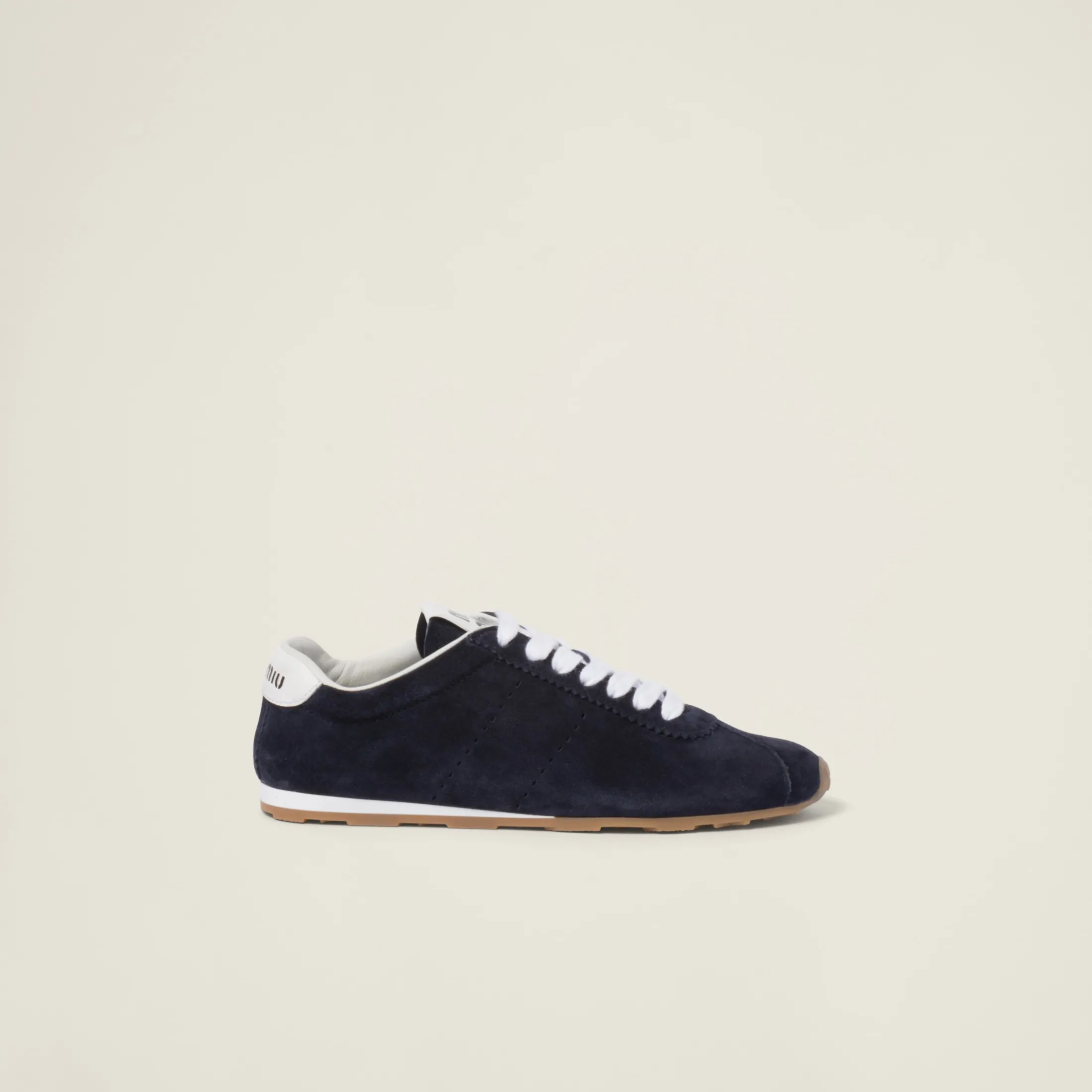 Navy Suede Sneakers | Miu Miu