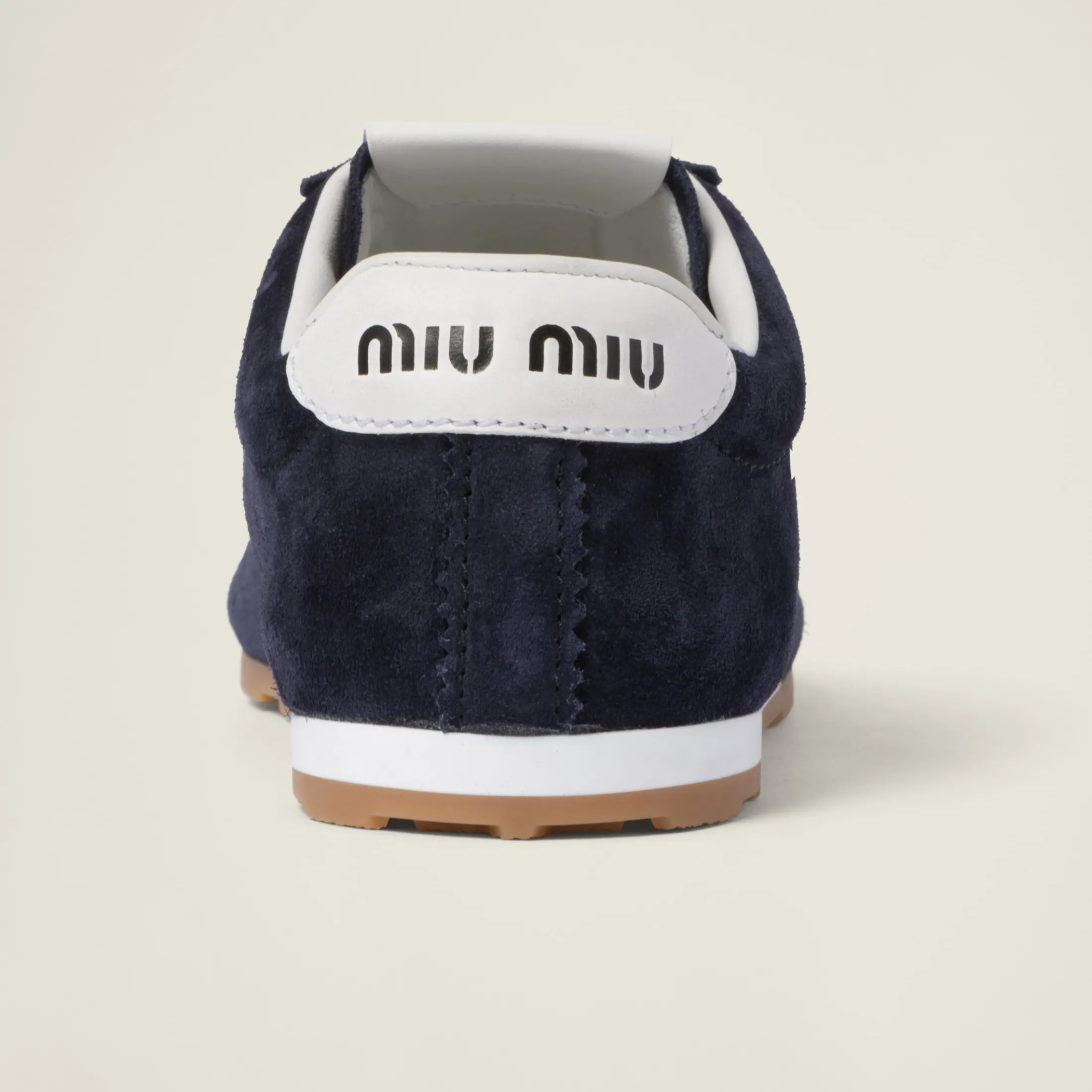 Navy Suede Sneakers | Miu Miu