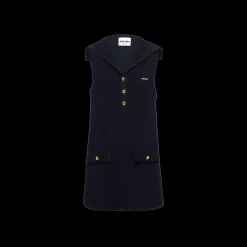Navy Tweed Mini-dress | Miu Miu