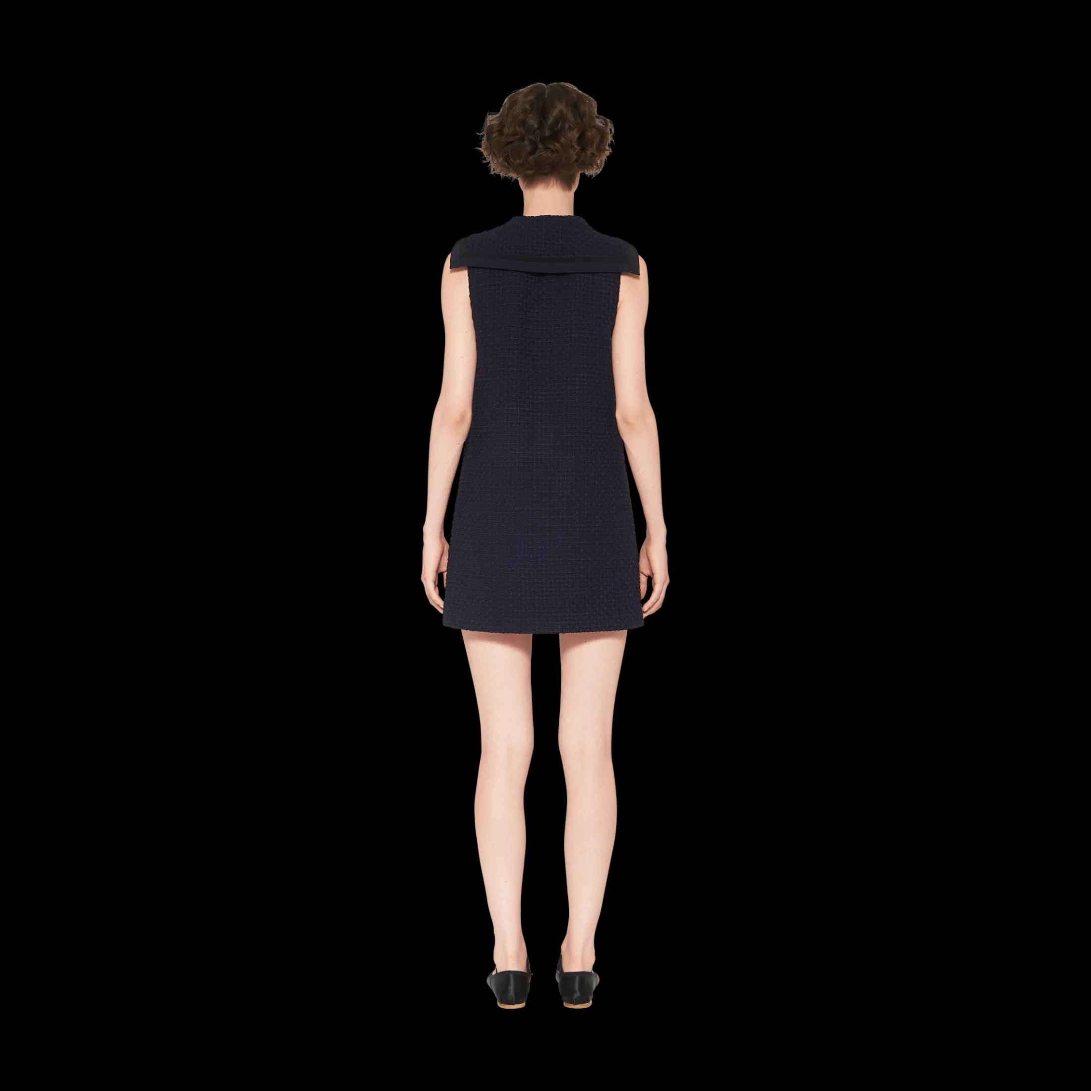 Navy Tweed Mini-dress | Miu Miu