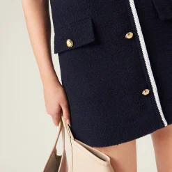Navy Tweed Mini-dress | Miu Miu