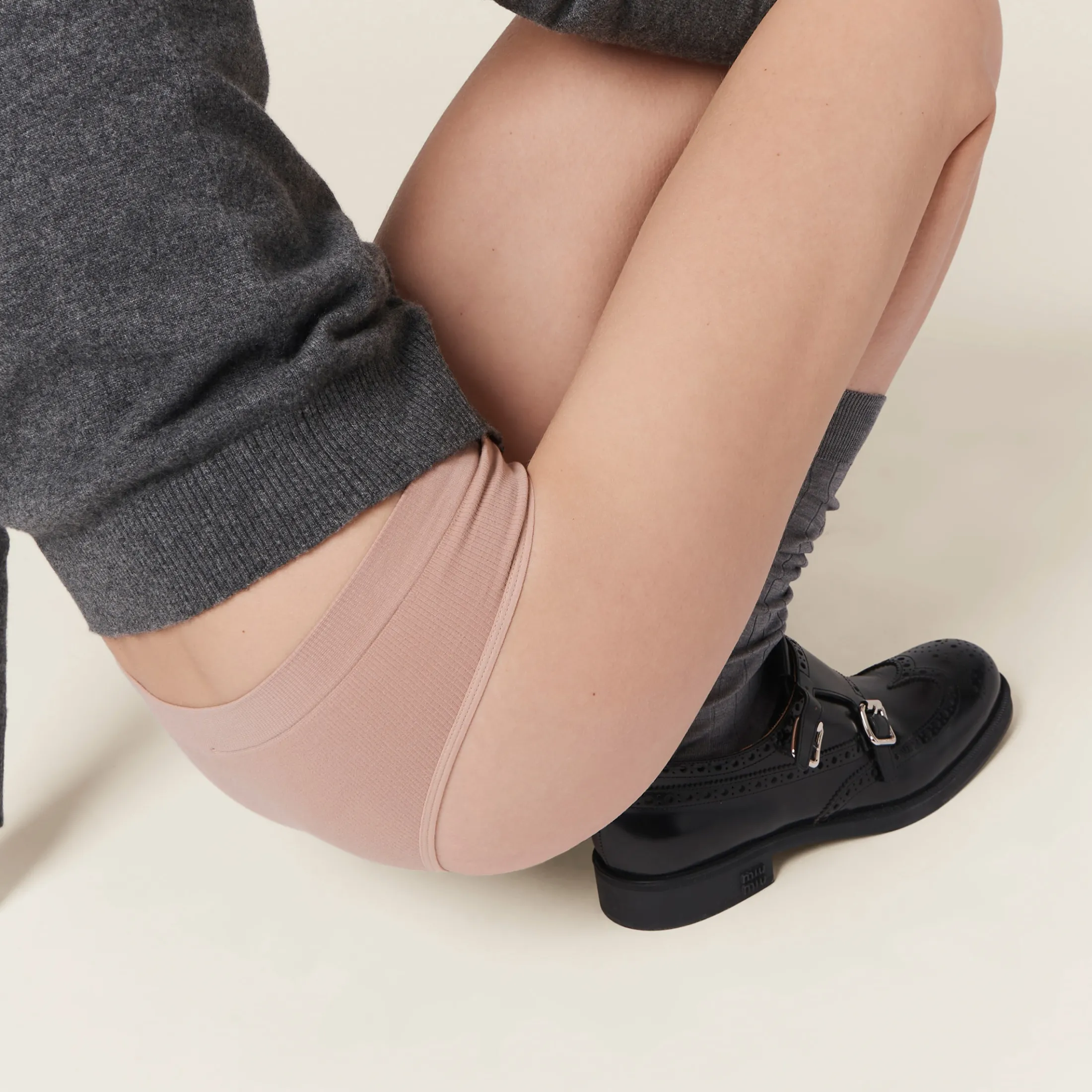Nude Beige Seamless Panties | Miu Miu