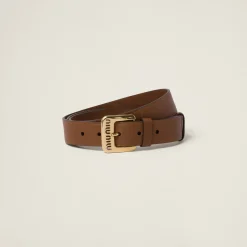 Oak Nappa Leather Belt | Miu Miu