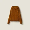 Ochre Corduroy Hoodie Jacket | Miu Miu