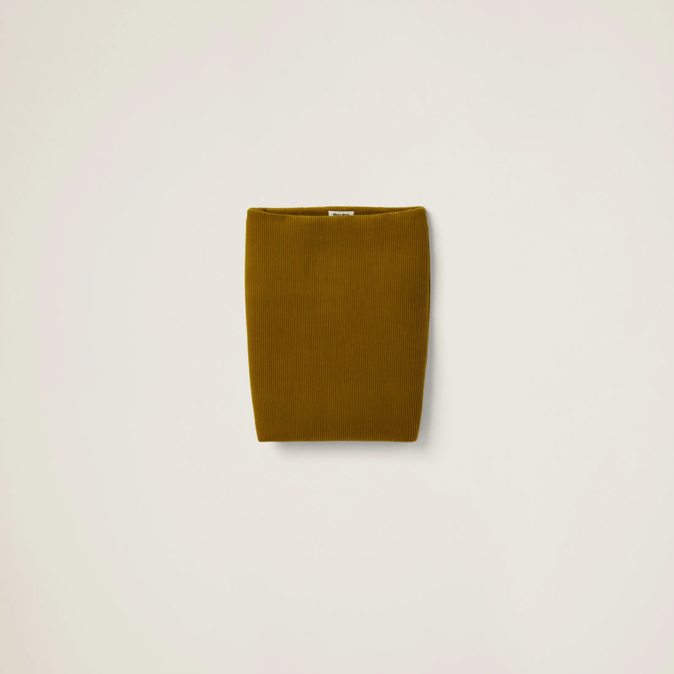 Ochre Corduroy Skirt | Miu Miu